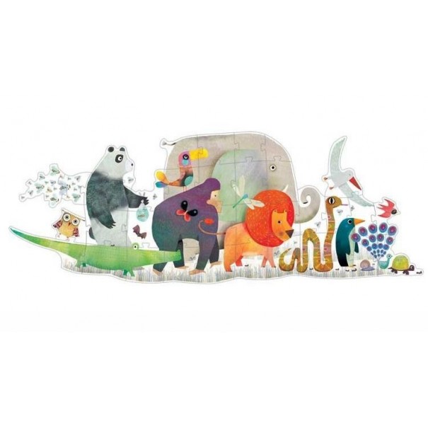 Puzzle Gigante - Desfile de animales...