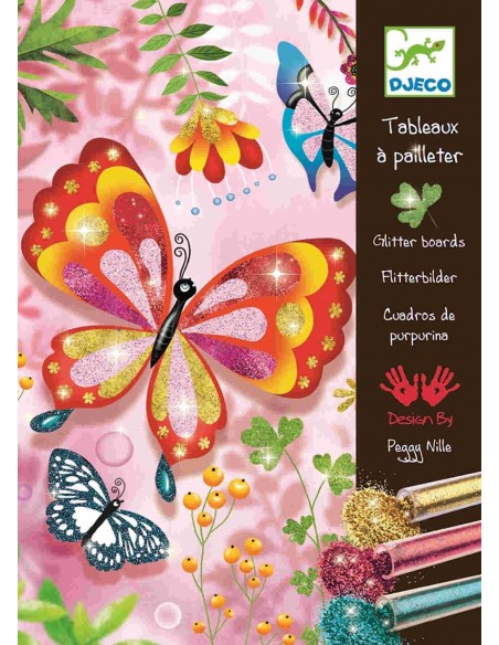 Cuadros de purpurina - Mariposas