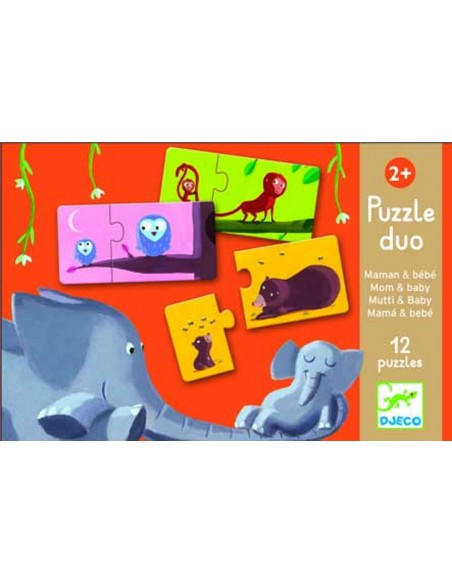 Puzle Duo - Animales - 2 pzs