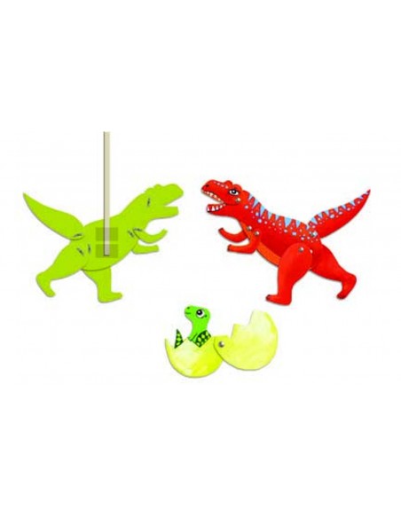 Títeres para colorear - Dinos