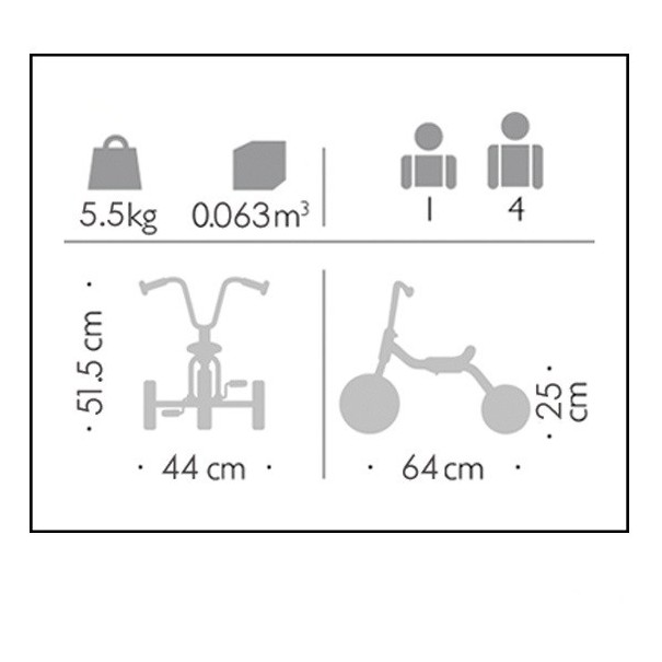 Tricicle petit 2 - 4 anys