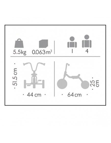 Tricicle petit 2 - 4 anys