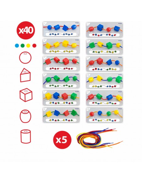 Activity Shapes - Juego de Ensartar