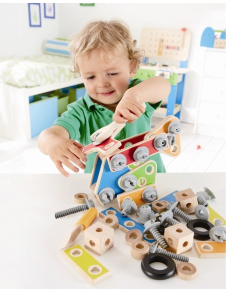 Set de Construcció de Fusta - 62 pcs