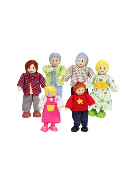Familia de joguina - 6 personatges