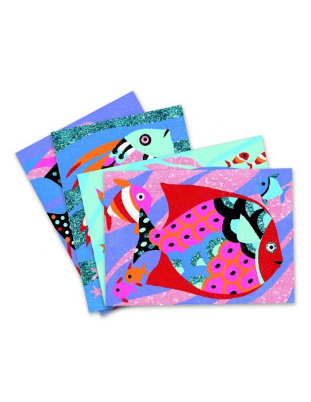 Pintar con Arena - Peces Arcoiris