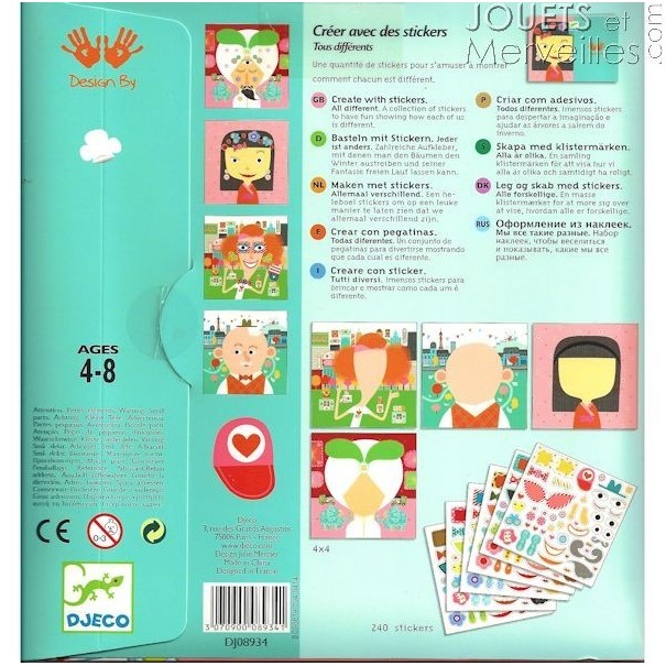 Crear con Stickers - 240 pzs