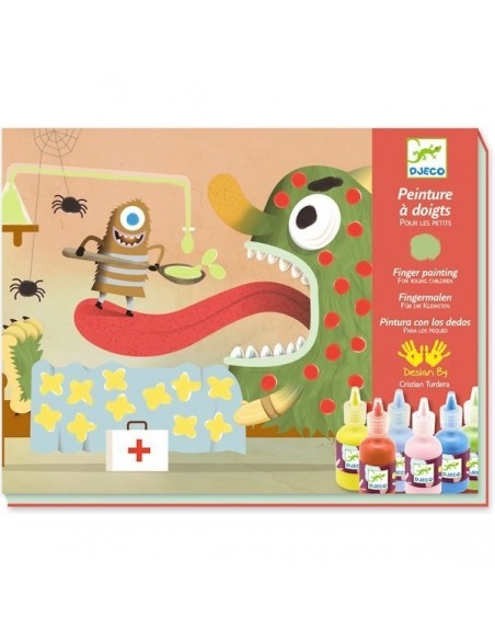 Pintar amb els dits - Decora les criatures