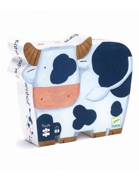 Puzle de silueta - Vaca pcs