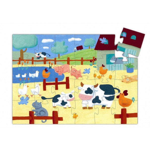 Puzle de silueta - Vaca 24 pzs