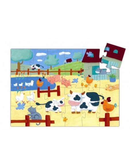 Puzle de silueta - Vaca 24 pzs