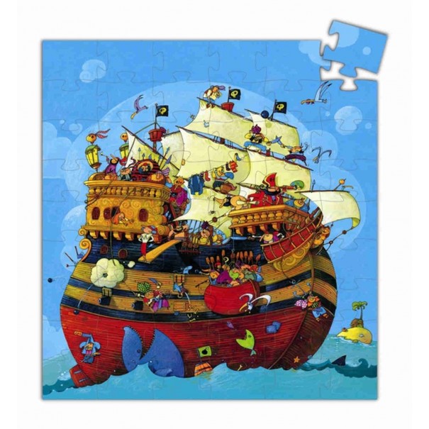 Puzle de silueta - Vaixell 54 pcs.