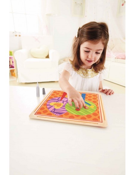 Collage manualidad con telas