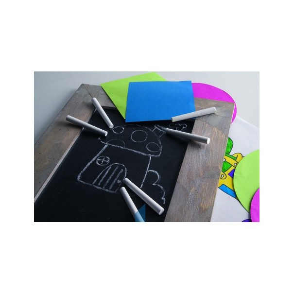 Tizas blancas Redondas - 12 uni.