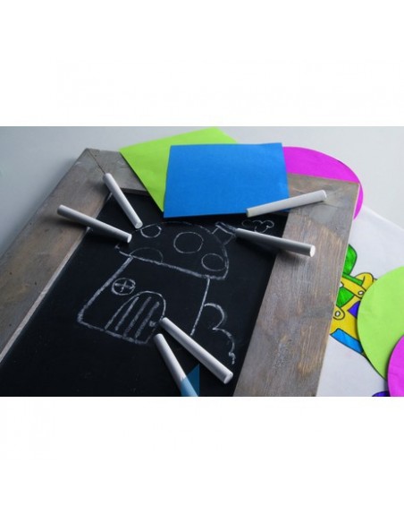 Tizas blancas Redondas - 12 uni.