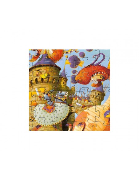 Puzzle Silueta - Dragón 54 pzs