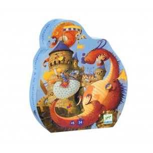 Puzzle Silueta - Dragón 54 pzs