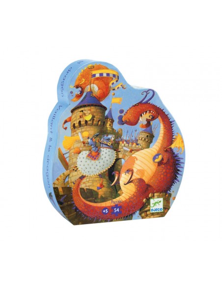 Puzzle Silueta - Dragón 54 pzs