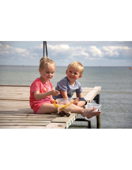 Cubo de Playa Semi-Transparente