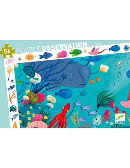 Puzle d'Observació - Aquàtic - 54 pcs.
