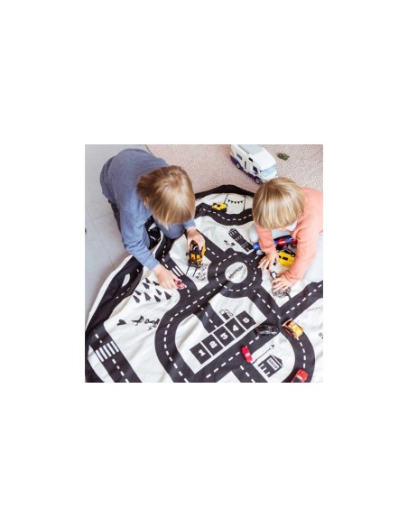 Guarda Juguetes de Tela - Carreteras