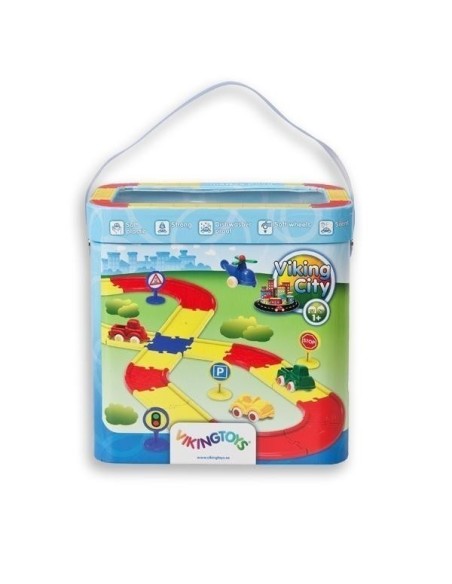 Ciudad Viking - 25 pistas, 2 Vehículos y 9 Complementos