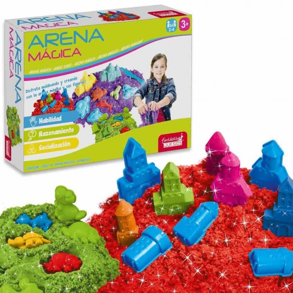 Arena Mágica 300 g. + 10 Moldes 