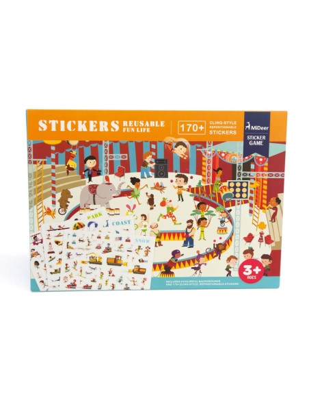 170 Stickers Reutilitzables - La Ciutat