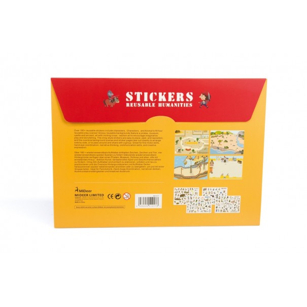 180 Stickers Reutilizables