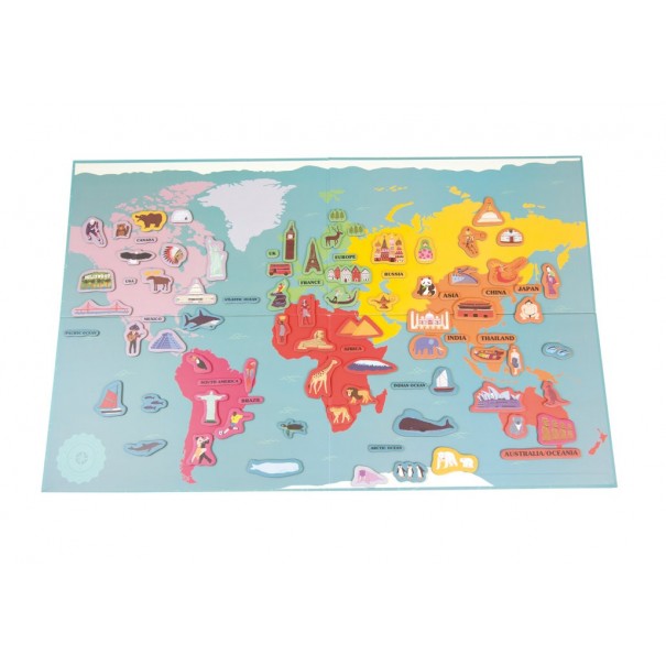 Mapa Magnètic del Món