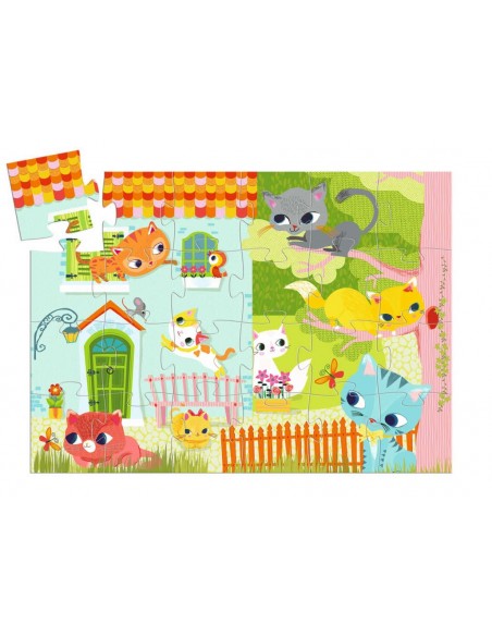 Puzle Silueta Pachat i els seus Amics - 24 pcs.