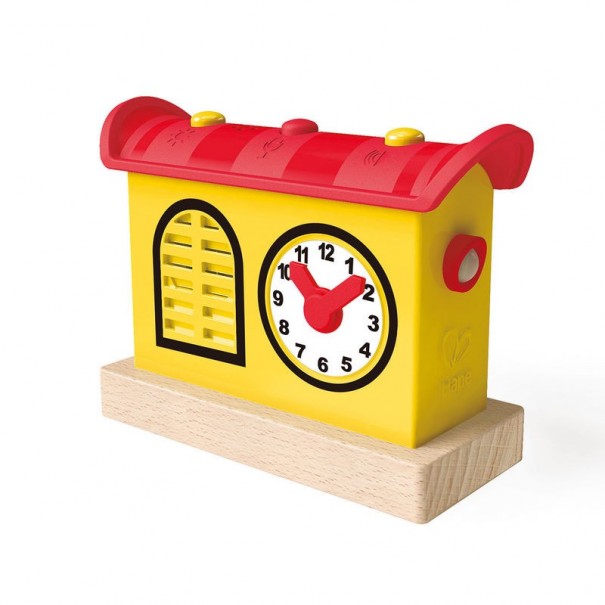 Estación de Tren de Madera con Luz y...