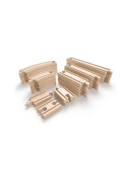 Vies de Tren de Fusta - 24 pcs.
