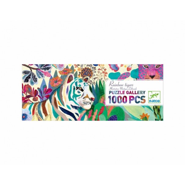 Puzle Galeria Rainbow Tigers - 1000 pcs.
