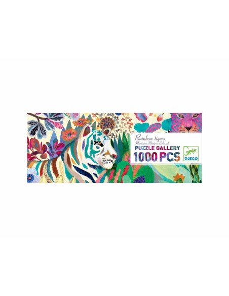 Puzzle Galería Rainbow Tigers - 1000 pzs.