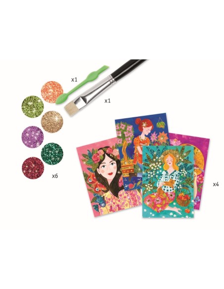 Cuadros con Purpurina - El Perfum de las Flores 