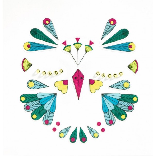 Stickers para la cara - Pájaros