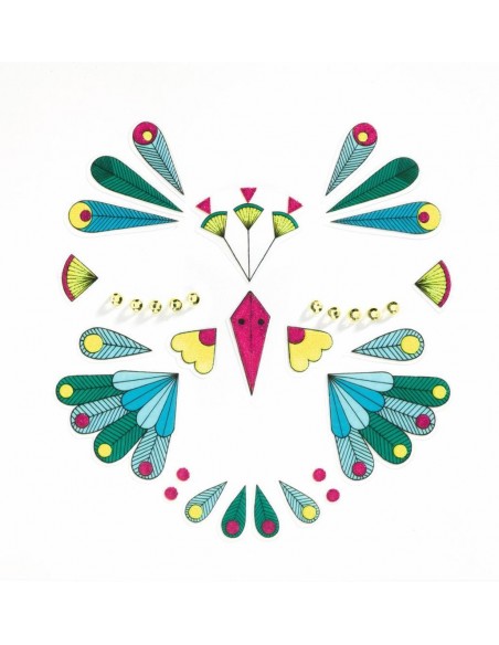 Stickers para la cara - Pájaros