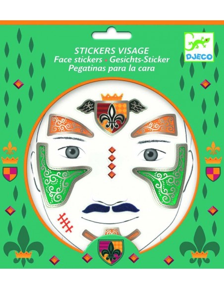 Stickers para la cara - Caballero