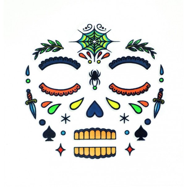 Stickers para la cara de Calavera