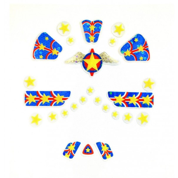 Stickers per la cara - Super Heroi