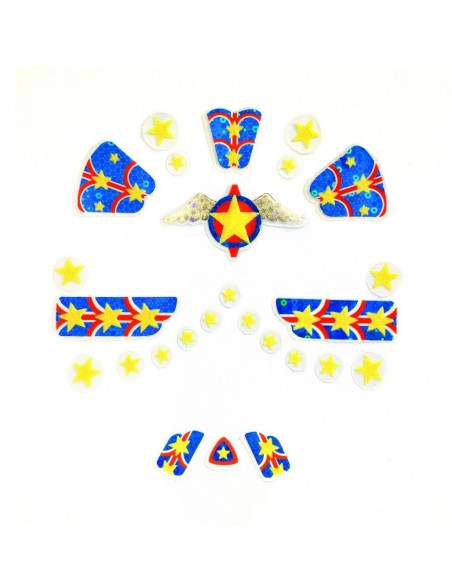 Stickers para la cara - Super Héroe