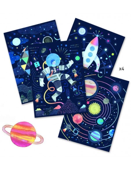 Quadres per rascar -Missio Cosmos-