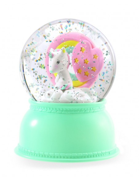 Bola de Neu amb Llum - Unicorn