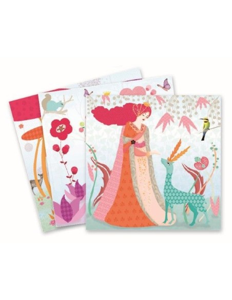 Juego de colorear con patrones -La princesa Louna-