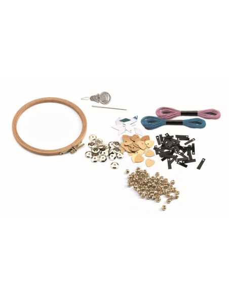 Juego de bordado Djeco -Fashion Cocktail-