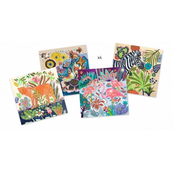 Cuadros con purpurina - Trópico 