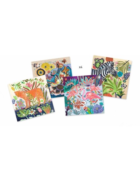 Cuadros con purpurina - Trópico 