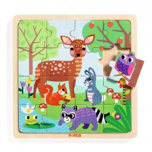 Puzzle de fusta 16 pcs. -...
