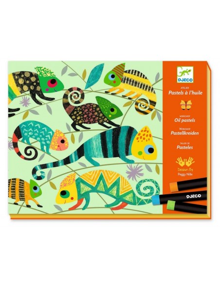 Taller de ceras al óleo - Selva colorida